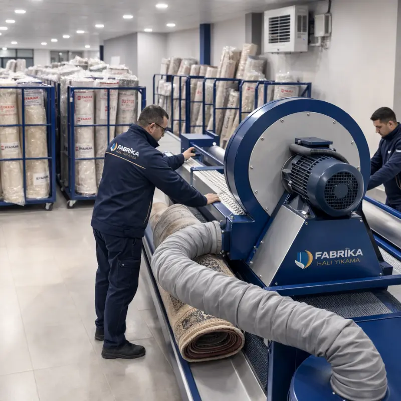 Halı Yıkama 10.Aşama Son Kontrol & Paketleme Aşama
